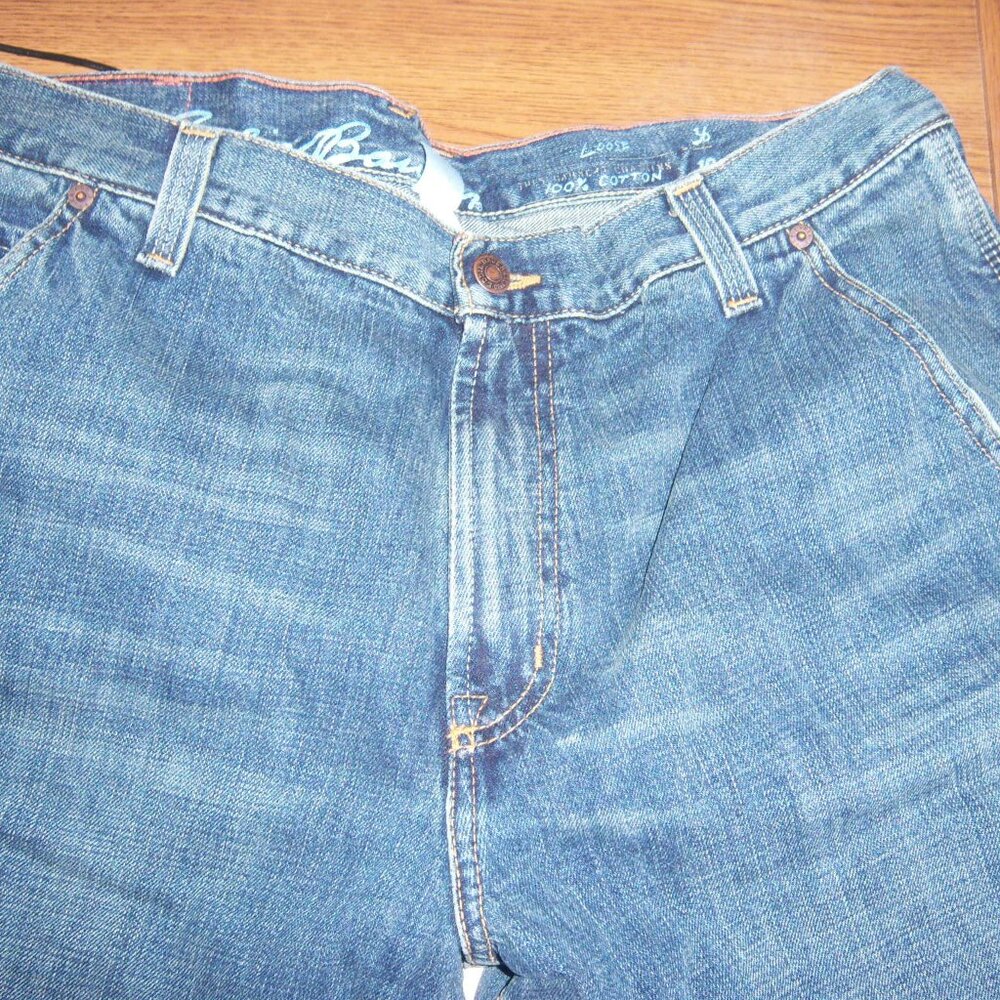 Eddie Bauer Men 36x30 Relaxed Fit Straight Leg Cotton Denim Jeans